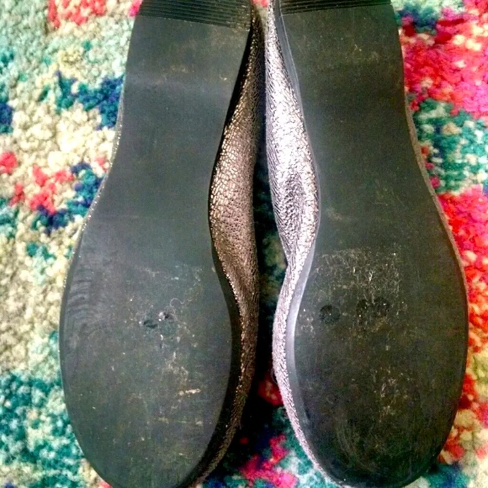 Ruby and Bloom Pewter Ballet Flats Size 13